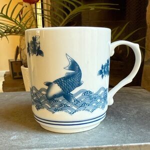 Cheng’s White Jade Porcelain Cup with Koi